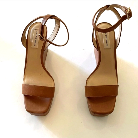 ANTONIO MELANI Shoes - NWT Antonio Melani Platform crisscross ankle adjustable strap Heels Size 10